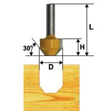 Фреза пазовая фасонная d11.1*Н11*22°*8