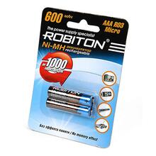 Батарейка  аккумуляторная  ROBITON/GOPOWER  R03 (600 mAh) (2/50)