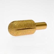 Фреза алмазная пазовая канавочная полукруглая по камню 24*12.7*75мм Фреза алмазная пазовая канавочная полукруглая по камню 24*12.7*75мм
